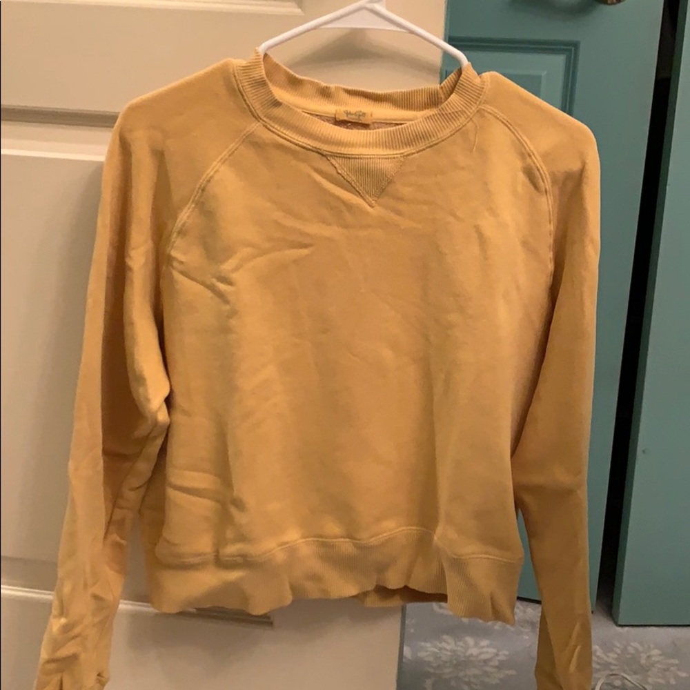 cropped sweatshirt